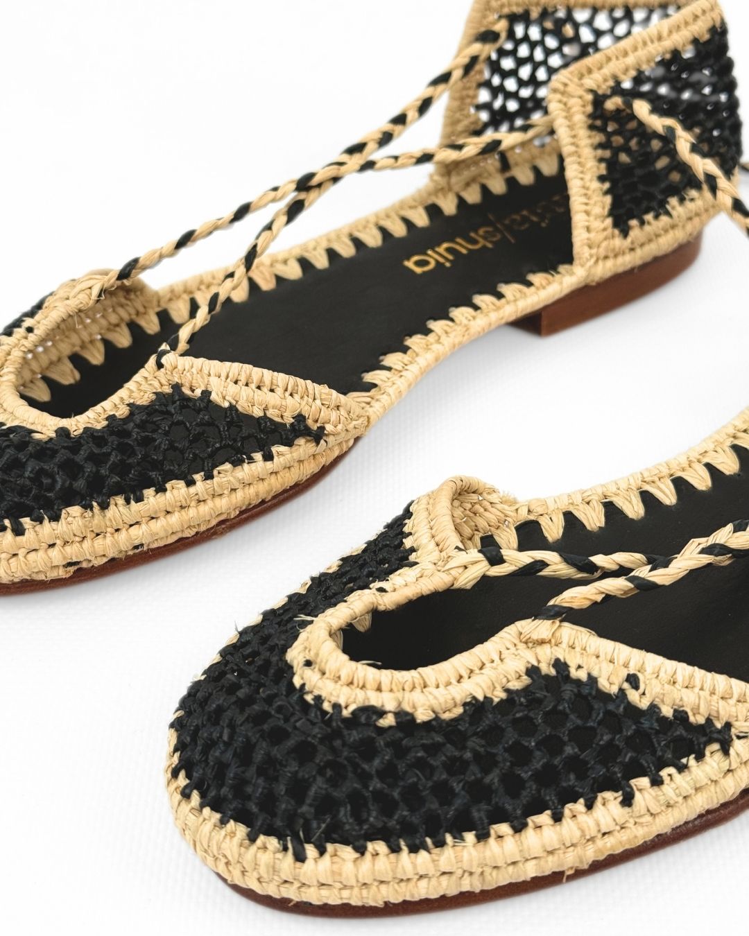 Mule Rabat Black+Natual