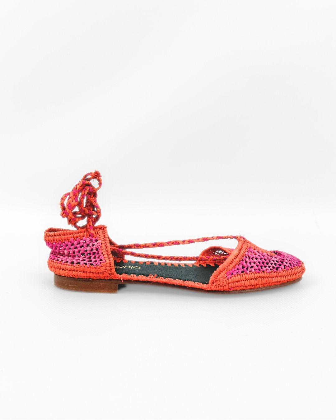 Mule Rabat Orange+Fucsia