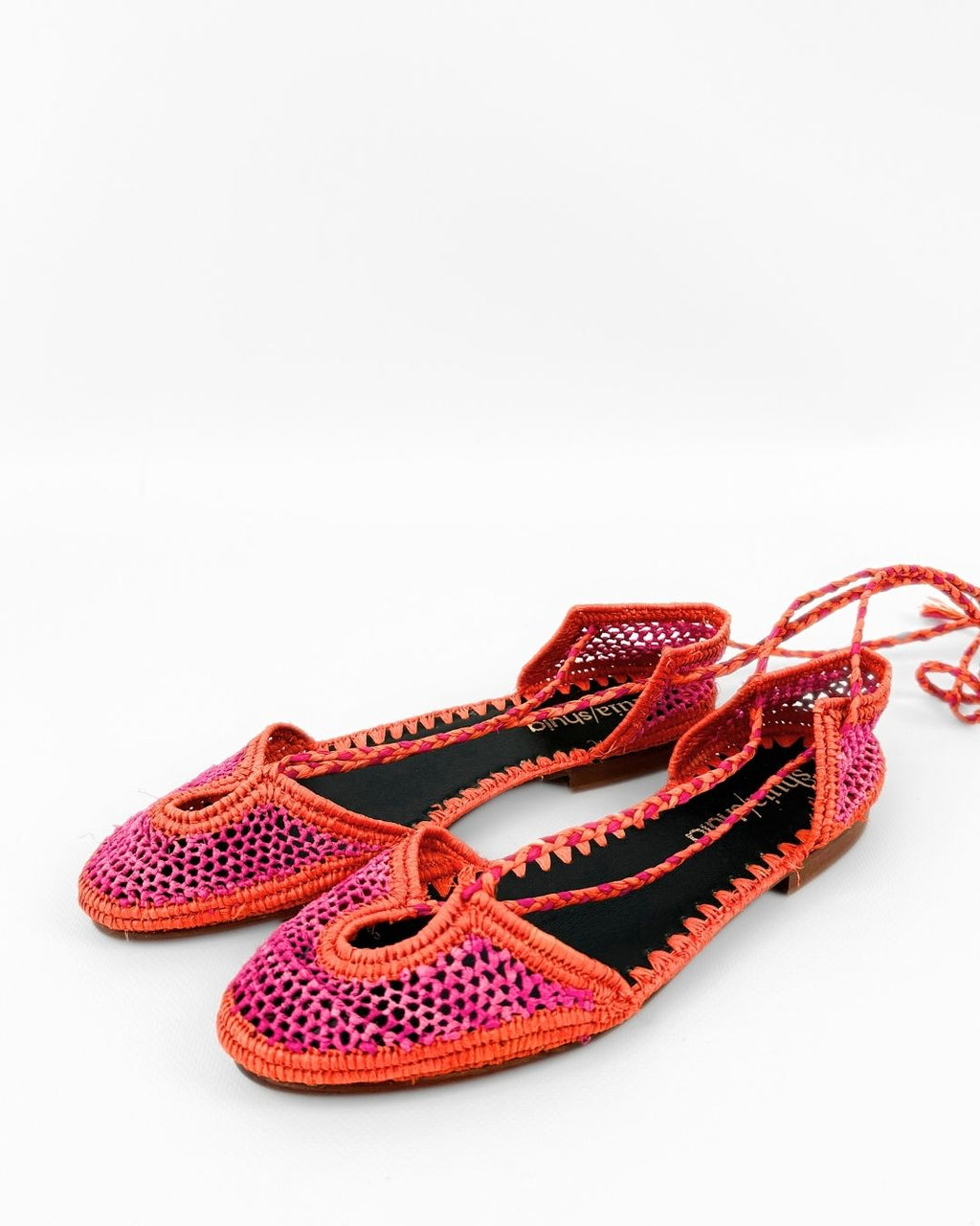 Mule Rabat Orange+Fucsia