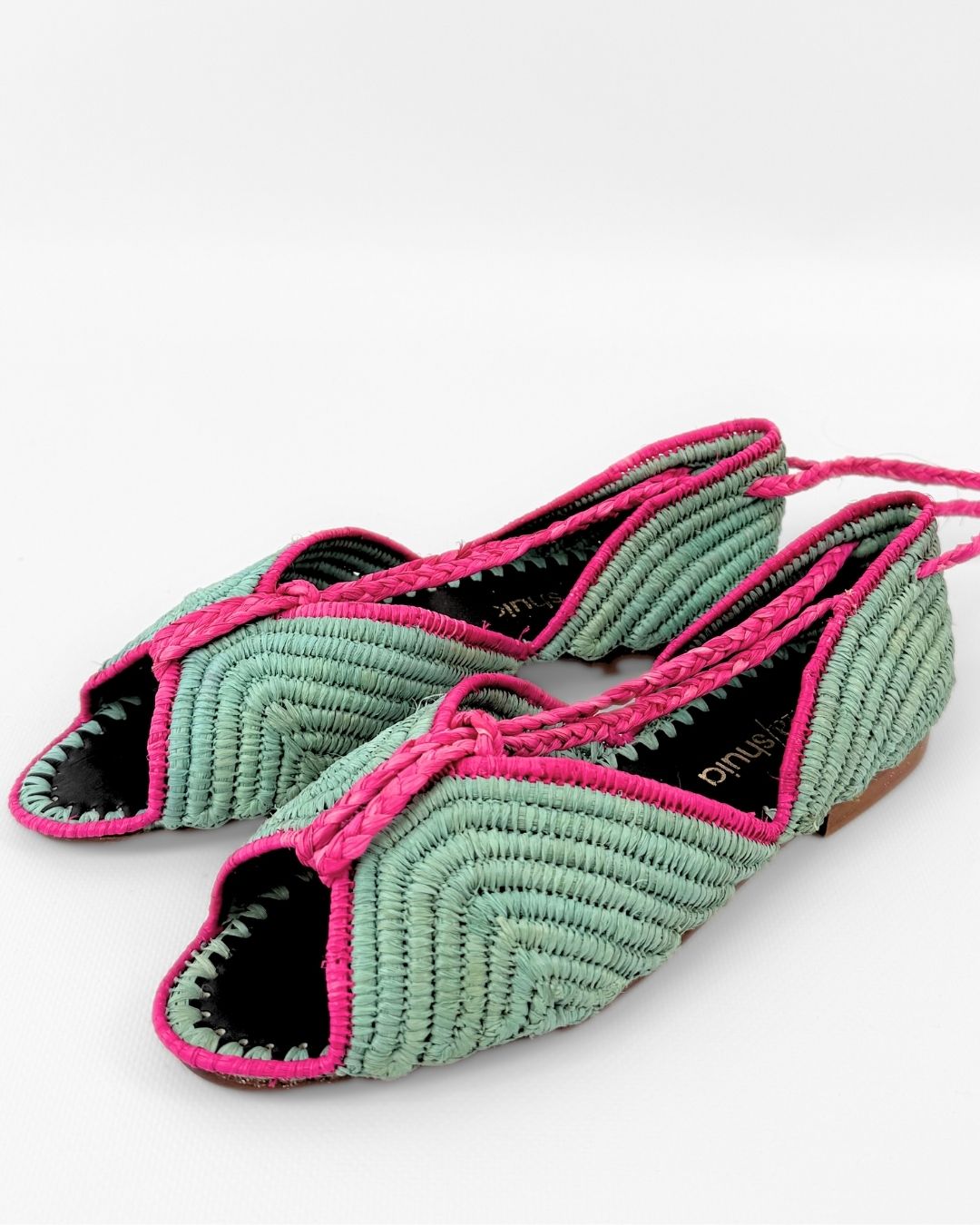 Mule Lina Green+Pink