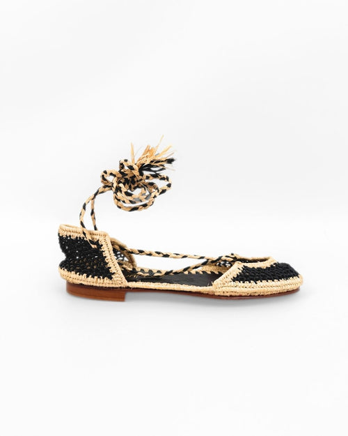 Mule Rabat Negro+Natural