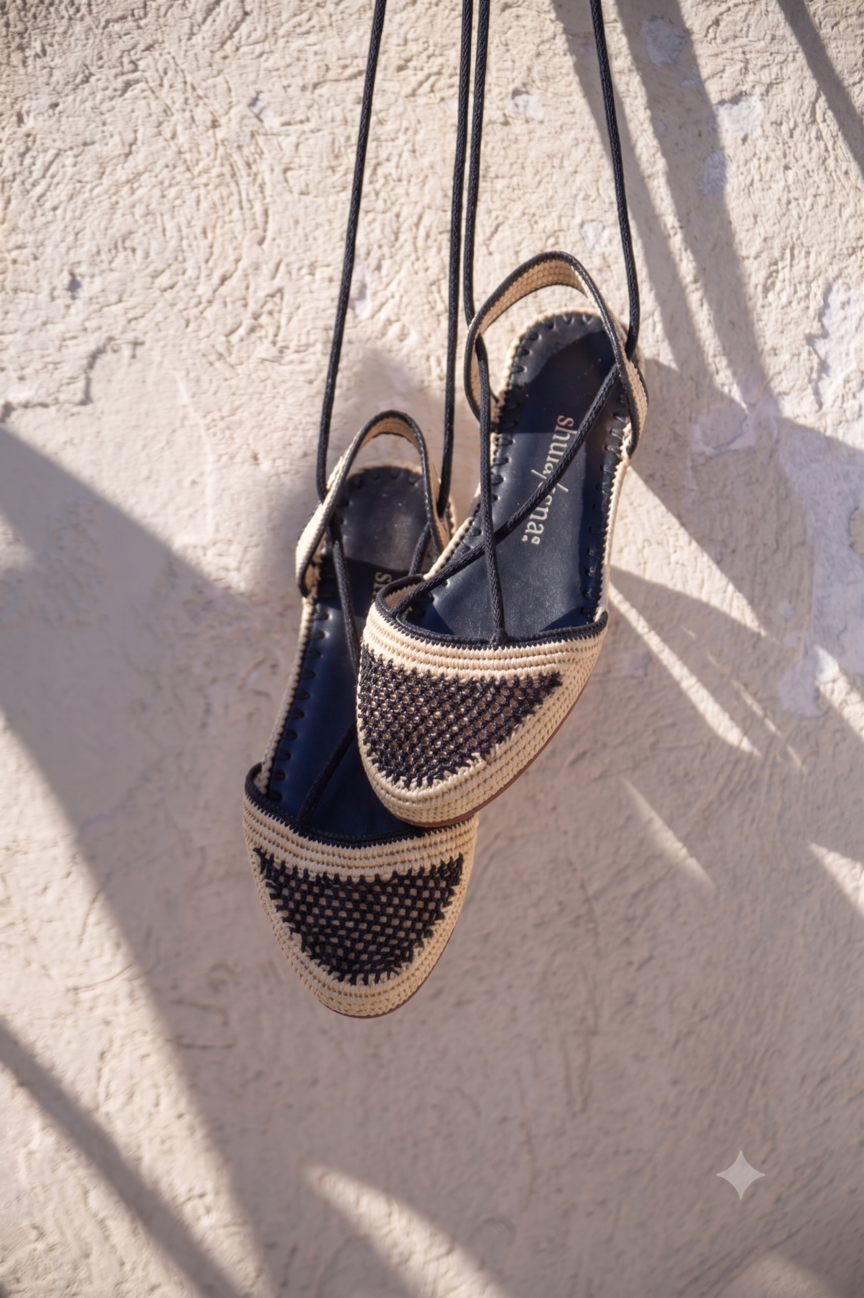 Mule Tanger Natural+Negro