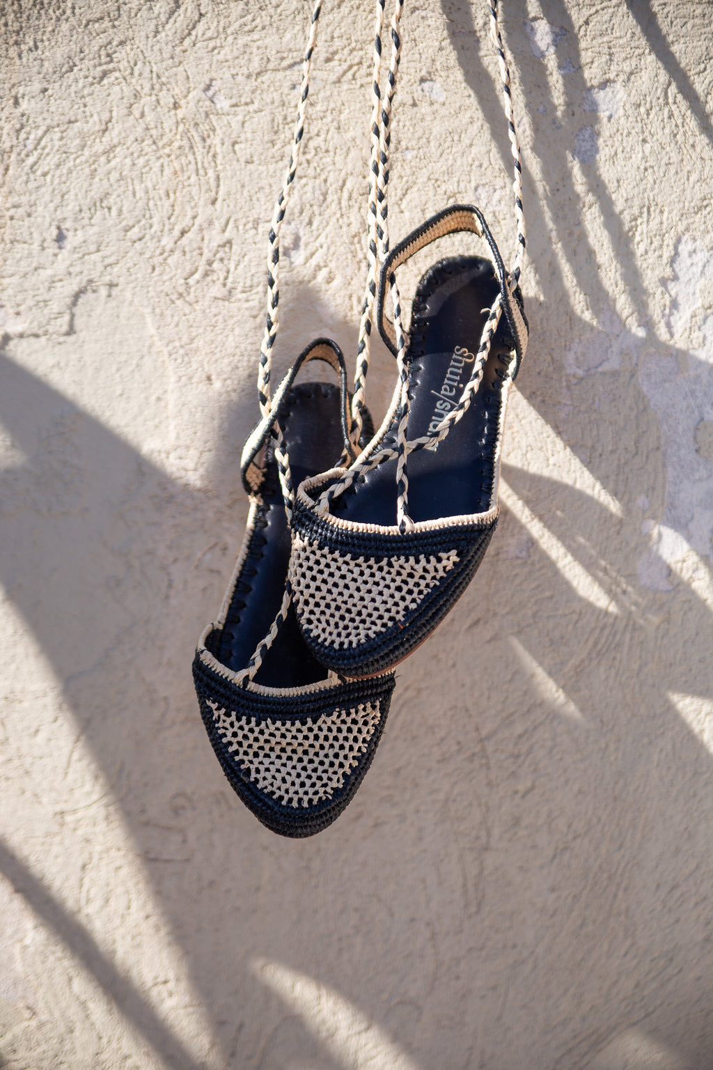 Mule Tanger Natural+Negro