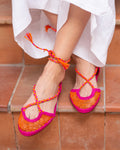 Mule Rabat Orange+Fuchsia