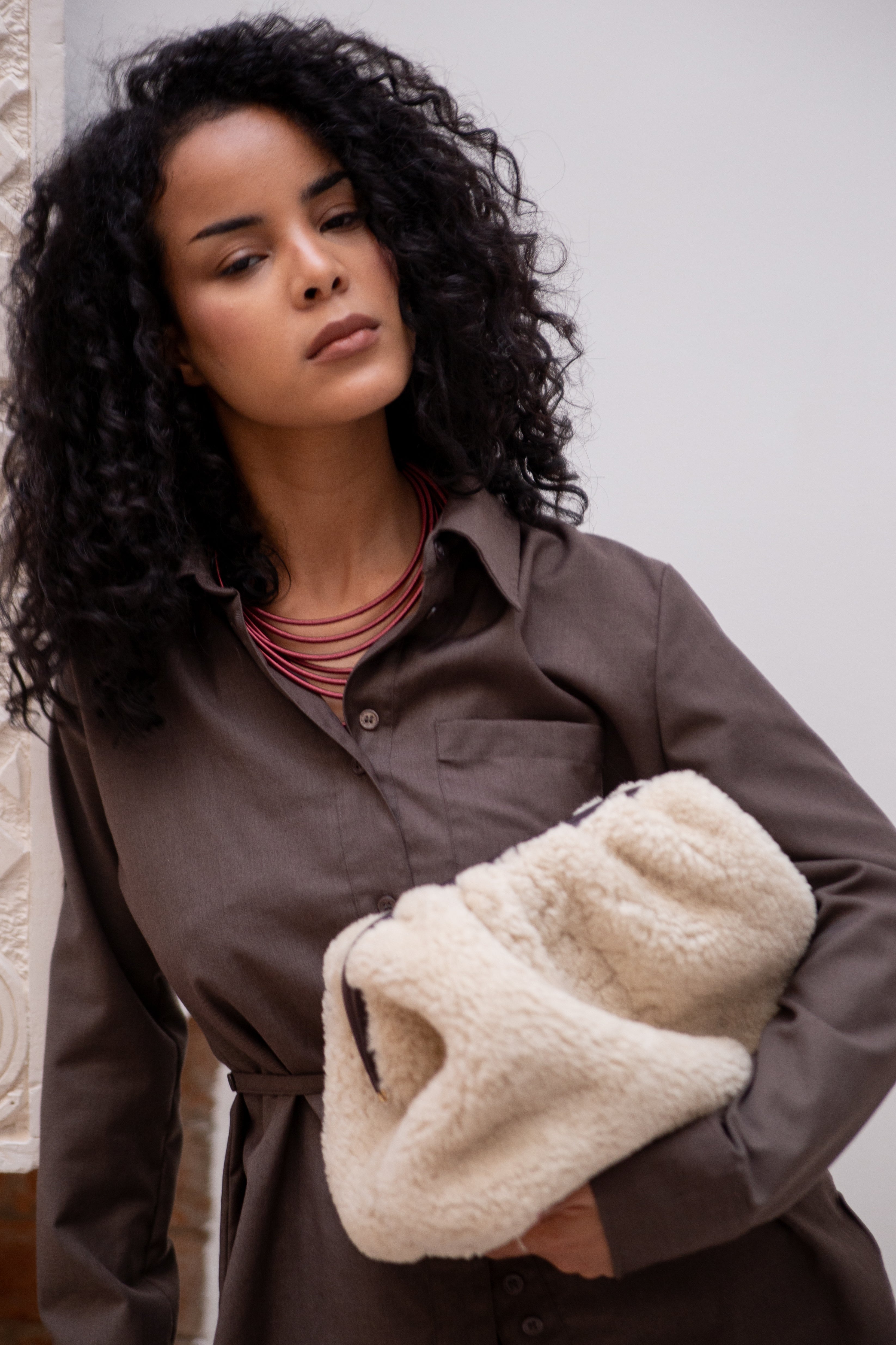 Bolso Judith Mouton Beige